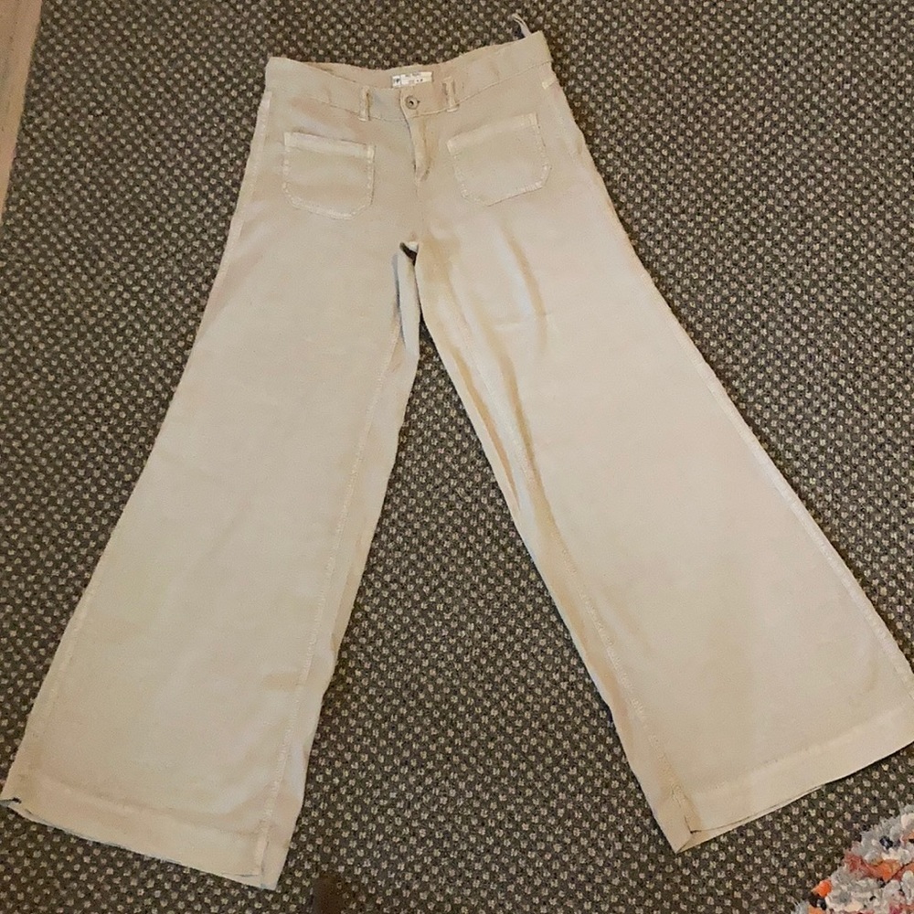 Free People linen pants! Wide leg
